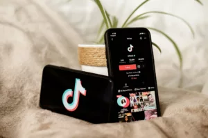 tiktok app on a mobile phone screen