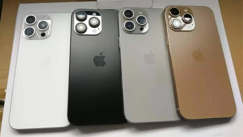 Early iPhone 16 Pro dummy models via Sonny Dickson