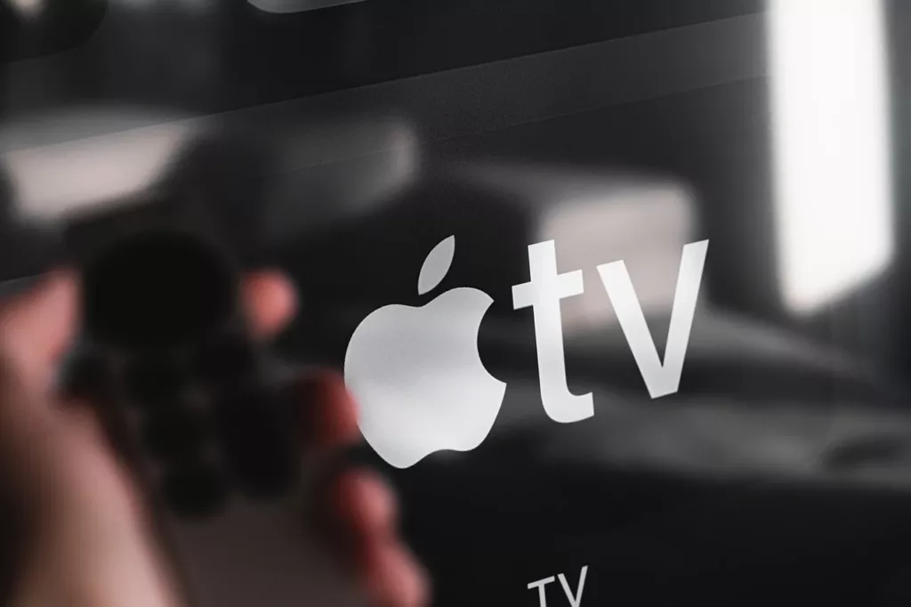 APPLE TV LOGO ON A SCREEN