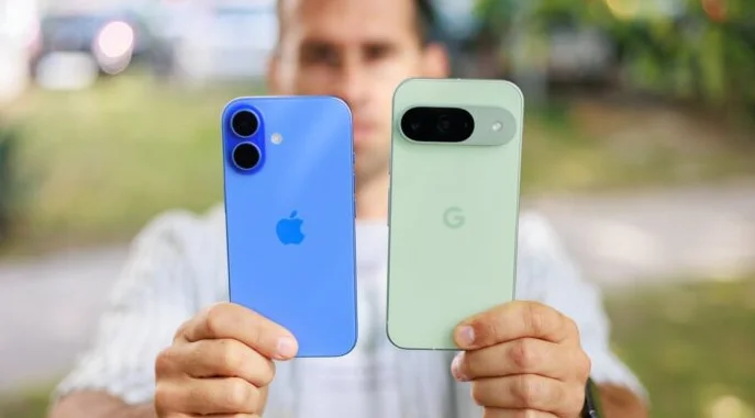 Google Pixel and iPhone 16