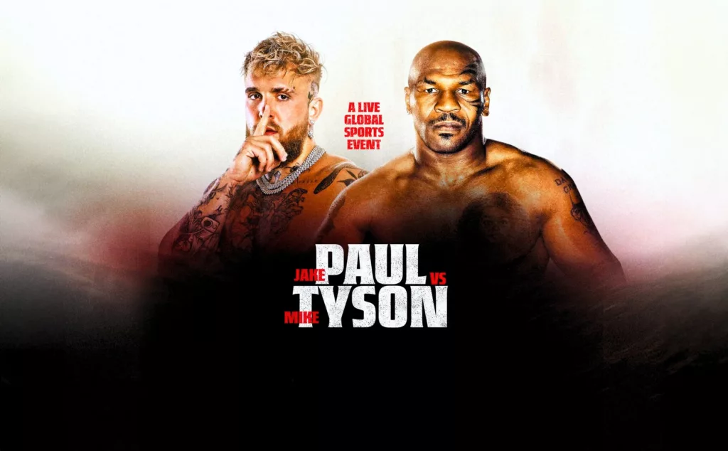 Netflix’s Tyson vs. Paul Fight poster