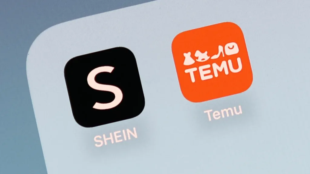 SHEIN AND TEMU LOGO